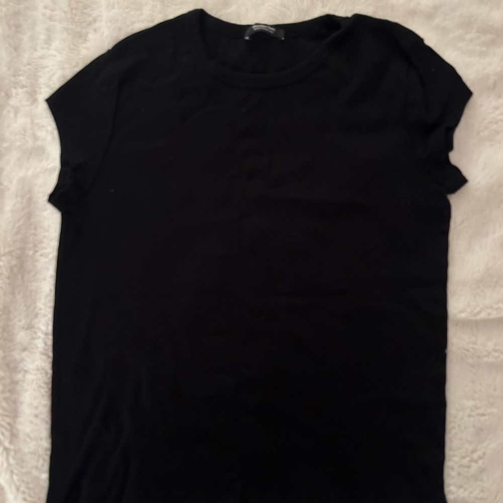 Massimo Dutti Elegant Black t shirt